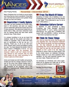 Click Here to see the print version of our prayer letter.