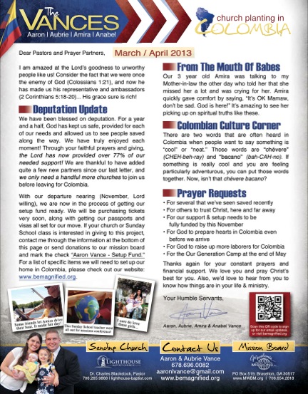 Click to see the printable version of this prayer letter (with pictures!)