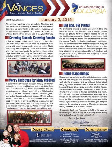 Click to see a printable PDF of this prayer letter (with pictures!)
