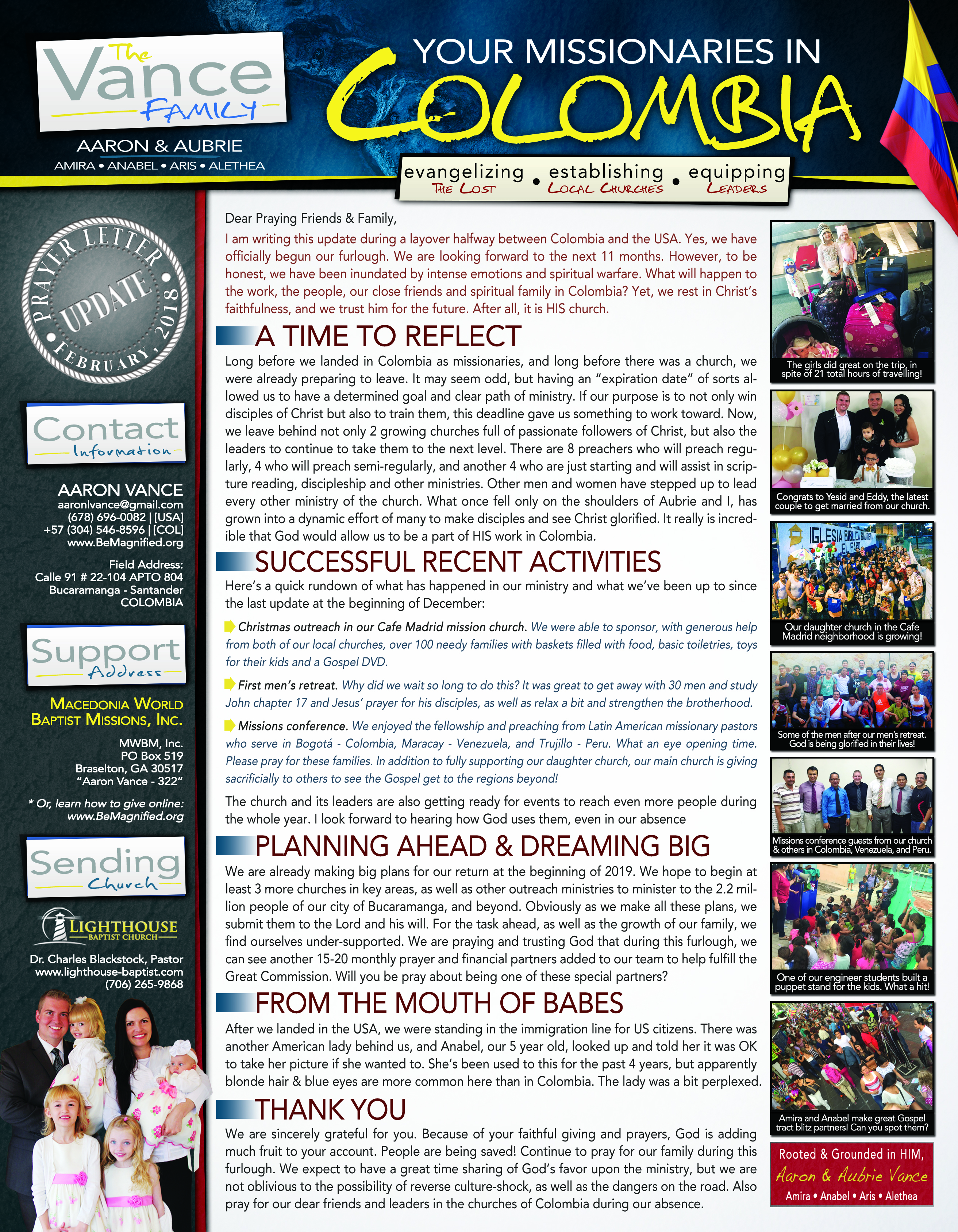 02-2018 prayer letter